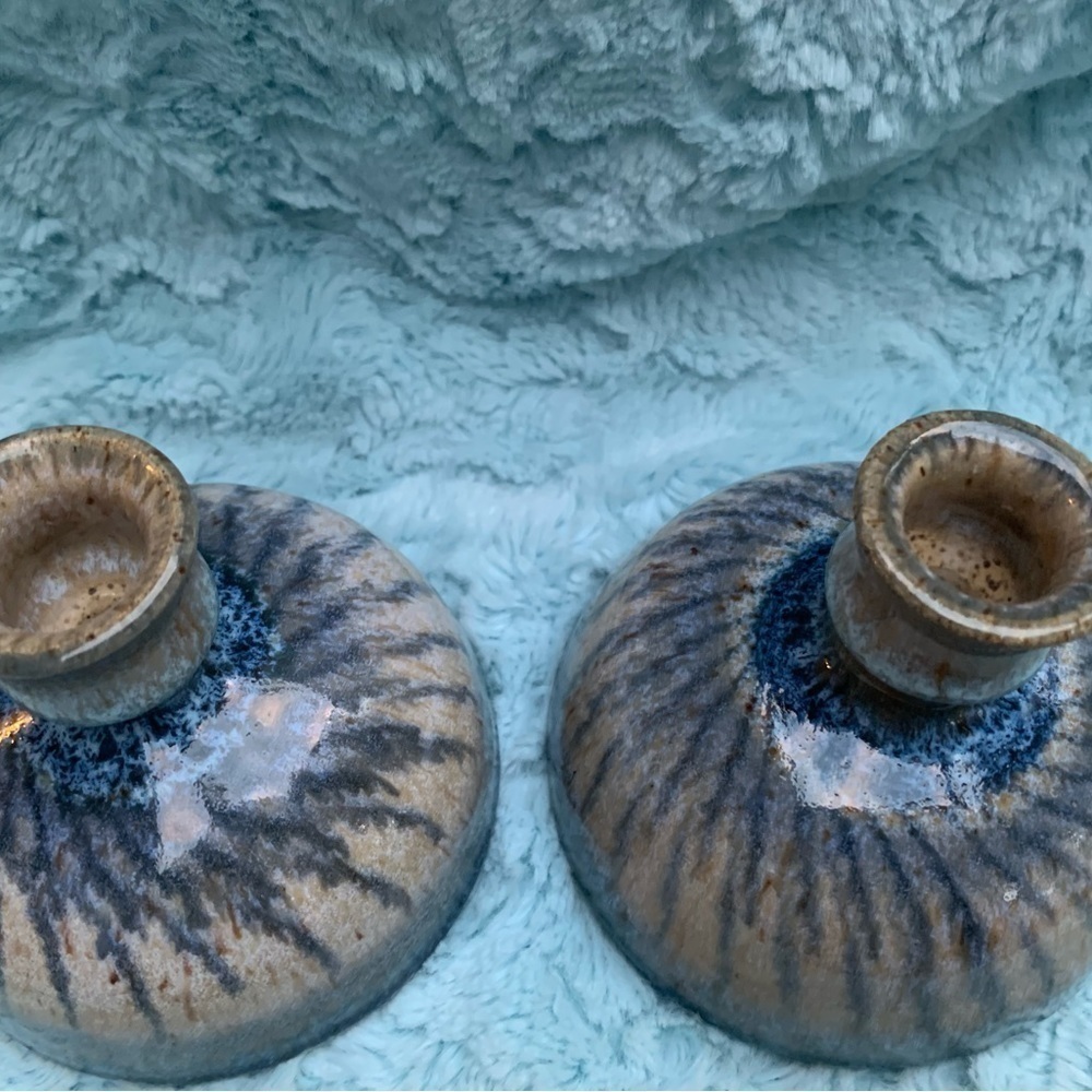 Wizard of Clay Set of 2 Candlestick Holders - Picture 2 of 4